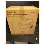 GoveeLife Smart Ice Maker Countertop, Portable Ice Machine with Voice Control, 9 Ice Cubes in 6 Minutes 3 Sizes, 26lbs/24Hrs, Self Cleaning RGB Lights, Quiet Ice Maker with Scoop for Kitchen Silver - 