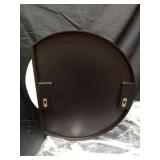 Royal Windsor 20 x 20 Round Medicine Cabinet with Mirror, Black Circle Medicine Cabinet for Bathroom with Metal Frame, Detachable Shelves, Shatterproof, Surface Mount Only - Retail: $120