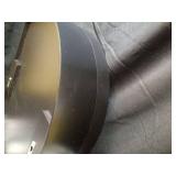 Royal Windsor 20 x 20 Round Medicine Cabinet with Mirror, Black Circle Medicine Cabinet for Bathroom with Metal Frame, Detachable Shelves, Shatterproof, Surface Mount Only - Retail: $120