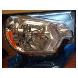 KarSpareHub Headlights Assembly for 2012-2015? Toyota Tacoma Headlamp Replacement Chrome Housing Amber Reflector Driver & Passenger Side - Retail: $116