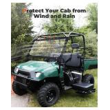KEMIMOTO UTV Soft Front Windshield  - Retail: $50