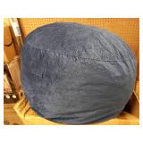 Bean Bag Chair 3ft Memory Foam Sack with Removable Velvet Cover, Ultra Soft Fabric, High Rebound Foam Filling, Portable Lazy Sofa for Adults & Teens, Navy Blue - Retail: $59