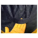 Bean Bag Chair 3ft Memory Foam Sack with Removable Velvet Cover, Ultra Soft Fabric, High Rebound Foam Filling, Portable Lazy Sofa for Adults & Teens, Navy Blue - Retail: $59