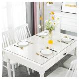 Deep Dream 2.0mm Clear Desk Cover Protector, 60Ã84 Inch Clear Table Protector, Rectangular Vinyl Desk Pad, PVC Plastic Table Cover for Office, Dresser, Night Stand, Computer & Writing Desk Tabletop