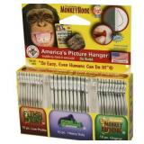 Monkey Hook Value & Variety Pack Galvanized Silver Monkey Picture Hanging Set 40 lb 30 pk - Retail: $31