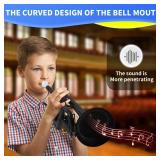 PAMPET Professional Plastic Bb Trumpet Standard Trumpet Set for Student Beginner With 7C Mouthpiece and 3C Mouthpiece, Bb Trumpet Instrument, Black, - Retail: $73