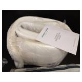 Honeycomb Outdoor Heritage Chaise 21.5 x 70, Textured White & Grey Chaise Lounge Cushion with Removable Cover, for Patio Furniture - Retail: $99