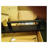 Berlin Modisch Full Escutcheon HandleSet Front Door Entry Handle and Deadbolt Lock Set Slim Square Single Cylinder Deadbolt and Lever Heavy Duty â Iron Black Finish (B083LF8PJS) - Retail: $166