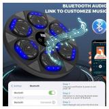 LOLBOX Music Boxing Machine, Boxing Wall Mount Machine for Kids Adult, Bluetooth Smart Boxing Traineing Machine with Boxing Gloves, Boxing Workout Equipment Target for Home, Office, Gym (Upgrade) - Re