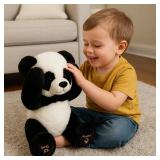 Cuteoy Peek A Boo Panda Bear Plush Toy Interactive Electric Stuffed Animal Repeats What You Say Singing Talking Musical Plushies Gifts for Christmas Birthday 11