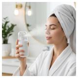 Mudder 4 Pcs Nano Facial Mister Handy Nano Mist Sprayer 30ml Visual Water Tank Portable Face Steamer Mini USB Mister for Lash Extensions, Skin Care, Makeup(White, Black, Light Pink, Pink) - Retail: $1