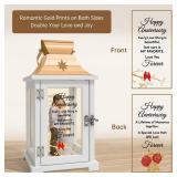 Homazing Wedding Anniversary Lantern Gift for Couple Wife Women Her Husband, Best Anniversary Wedding Gift for Couple Wife Parents 1st, 5th, 25th, 50th