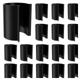 Jetec 32 Pcs Black Pool Cover Clips for Above Ground Pool Cover Clamps for 1-1/2 Inch PVC Pipe Clamps Black Securing Clip for Backyard Swimming with Railing - Retail: $22