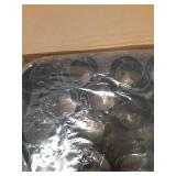 Jetec 32 Pcs Black Pool Cover Clips for Above Ground Pool Cover Clamps for 1-1/2 Inch PVC Pipe Clamps Black Securing Clip for Backyard Swimming with Railing - Retail: $22