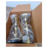 Rely+ Gold Candle Holders Set of 2 Decorative Centerpiece Table Candlesticks Holders for Taper Candles Home Decor Easter Candle Holders for Dinner Party Wedding Decorations - Retail: $14