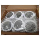 Yiyiring 12 Pcs White Coquette Bow Mini Hair Brushes Folding Mirror Coquette Detangler Brush Bulk Round Compact Massage Scalp Comb for Purse Women Travel Team Gifts Trendy Stuff Party Favors - Retail: