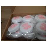 Yiyiring 12 Pcs White Coquette Bow Mini Hair Brushes Folding Mirror Coquette Detangler Brush Bulk Round Compact Massage Scalp Comb for Purse Women Travel Team Gifts Trendy Stuff Party Favors - Retail: