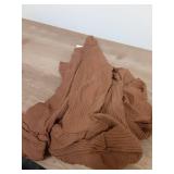 YOUNGER TREE Toddler Baby Girls Spring Clothing Solid Color Cotton Pit Irregular Skirt Winter Dress Long Sleeve Skirt Outfits (Caramel, 5-6T) - Retail: $18