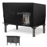 Sudiwei Feral Cat House Cover (Only Cover) Outdoor Cat House Cover for Winter Feral Cat House Cove (Only Cover) 37x23.5x20in (Only Cover) - Retail: $20