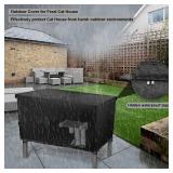 Sudiwei Feral Cat House Cover (Only Cover) Outdoor Cat House Cover for Winter Feral Cat House Cove (Only Cover) 37x23.5x20in (Only Cover) - Retail: $20