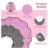 AuraPaw Dog Cone Collar After Surgery,Adjustable Soft Dog Recovery Collar to Stop Licking Wounds,Comfortable Light-Weight Elizabethan Collar for Dogs Anti-Bite Lick Protective Wound,Pink,L - Retail: $