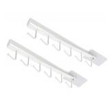 eywlwaar Mug Cups Cabinet Mug Hooks Kitchen Storage Hanging Hooks (2 Pack-White) - Retail: $8