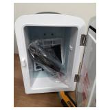 Antarctic Star Compact Refrigerator, Portable Mini Fridge, Skin Care 4L Capacity/6 Cans, for Bedroom, Car, Office & Dorm, Small Cooler for Cosmetics, Beverage and Food, Black - Retail: $37