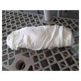 DUJUIKE Headboard Covers, Stretch Bed Head Board Slipcover, Dustproof Protector Cover for Linen Fabric Tufted Upholstered Headboard (White, Full Headboard Length (47\"-55\")) - Retail: $22