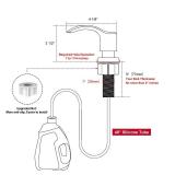 GAGALIFE Kitchen Sink Soap Dispenser - Sink Soap Dispenser Pump with 40\" Silicone Extension Tube Kit (Brushed Nickel), Say Goodbye to Frequent Refills G080-1BN - Retail: $20