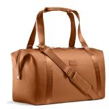 Fit & Fresh Premium Neoprene Weekender Travel Bag with Trolley Sleeve, Large Overnight, Carry on, Duffel, Copper - Retail: $50