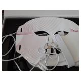 Aesthifae Red Light Therapy Mask for Face and Neck, 7 Colors with NIR Led Face Mask Light Therapy with Eye Protection and Remote, Rechargeable Ergonomic Design for True Anti-Aging Skincare at Home - R