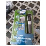 Philips Norelco Multi Groomer - 13 piece Mens Grooming Kit for beard, face, nose, and ear hair trimmer and hair clipper - NO BLADE OIL NEEDED, MG3750/60 - Retail: $23