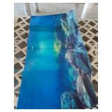 AWERT Ocean Floor Fish Tank Background Underwater Stone Aquarium Background 24x12 inches Vinyl - Retail: $7