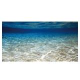 AWERT 24x12 inches Ocean Floor Aquarium Background Underwater Fish Tank Background Undersea Theme Aquarium Background - Retail: $8