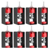 SINJEUN 8 Pack Ceiling Spring Vibration Isolator Hangers, 110lbs Shock Absorber Anti Vibration Suspended Mounted with Removable Frame, Shockproof Damping Hanger for Studio, Home, KTV - Retail: $28