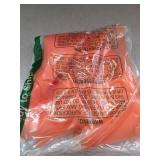 MECCANIXITY Iridescent Sheer Organza Fabric, 2 Yards x 59 Inches Solid Holographic Shiny Fabric Organza Cloth for Wedding, Curtains, Costume, Photo Background, Gradient Dark Orange Red - Retail: $10