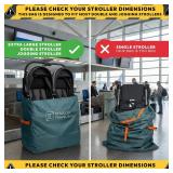 Extra Large,Heavy Duty Stroller and Car Seat Gate Check Bag,Compatible with: WONDERFOLD, BOB, DOONA, RADIO FLYER, VEER, JEEP WAGON, ETC., double and Jogging Strollers,Stroller Bag for Airplane - Retai