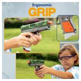 Aktion Toys APEX Toy Gun Pistol - Foam Dart Handgun with Realistic Reloading Mechanism, 20 Foam Darts, 3-Dart Storage and up to 50 Feet Range - Lightweight & Durable - Retail: $15