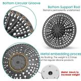 AWzzz Shower Drain Hair Catcher, 5.5in Shower Hair Catcher Large Premium Silicone Drain Protector Strainer, Shower Drain Cover for Shower Room, Floor Drain, Bathroom Sink, Dark Grey - Retail: $10