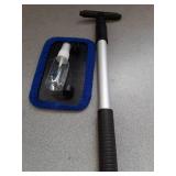 Missing Pieces ASAHEL Car Windshield Cleaning Tool Inside Window Cleaner Defogger Brush Kit Microfiber Cloth with Extendable Handle Auto Glass - Retail: $9