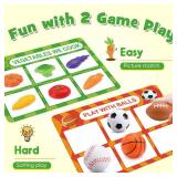 Montessori Sensory Toys for 2-6 Year Olds | 58-Piece Learning & Sorting Games with Mystery Box | Preschool Activities & Speech Therapy Gifts | Easter Basket Stuffers, Birthday Gifts for Boys & Girls -