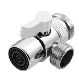 CIENCIA Brass Sink Faucet Diverter Valve to Sink Hose Sprayer,Faucet Splitter for Kitchen,Sink Faucet Replacement Part M22 x M24,SBA021 - Retail: $10