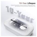 Carbon Monoxide Detectors Plug in, 10-Year Battery Powered CO Detector with Breathing Light, Portable Traval Carbon Monoxide Alarm for Home/Office/RV, 1Pack