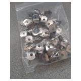 Jersvimc 30Pcs 1/2 Inch Stainless Steel Conduit Clamps, Two Hole Strap U Bracket Rigid Pipe Strap Metal U Clamp Conduit Strap Tension Clips U-tube Clamp Heavy Duty - Retail: $48