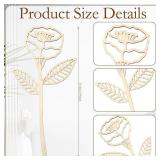 RattanView 36 Pcs Wooden Wildflower Decor Set Wood Flowers Cutout Signs Wildflowers Stems Laser Cut Flowers for Home Birthday Holiday Art DIY Decoration (10 Inch) - Retail: $22