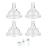 Silicone Nipple for Philips Avent Anti-Colic Baby Bottles, Flow 1, 1m+, Slow Flow, 4 Count - Retail: $9