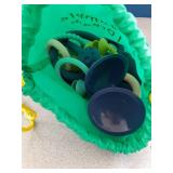 Jumble Jangle Baby Teething Toys â BPA-Free, Multi Purpose High Chair Toys for Babies: Suction Teething Relief with Sensory Toy Textures for Infants and Toddlers 0â24+ Months (Dark) - Retail