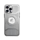 Doulings Designed for iPhone 16 Pro Max Case,[Compatible with MagSafe][Military Drop & Camera Lens Protection],Luxury Aluminum Alloy Heat Dissipation Logo View Shockproof Cover,Silver - Retail: $16