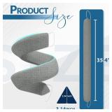 SYIPO Triangle Door Draft Stopperï¼35.4\" Weighted Under Door Draft Blocker Bottom Door Seal Noise & Airï¼Interior Sound Proof Door Snake Draft Insulation Stopper | Warm in Winter & Cool in Su