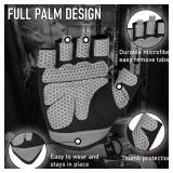 WESTWOOD FOX Weight Lifting Gloves for Men Women Gym Gloves with Wrist Wrap Support for Workout Training Exercise Fitness Hanging, Pull ups for Dumbbell, Cycling (Blacks, Medium) - Retail: $5